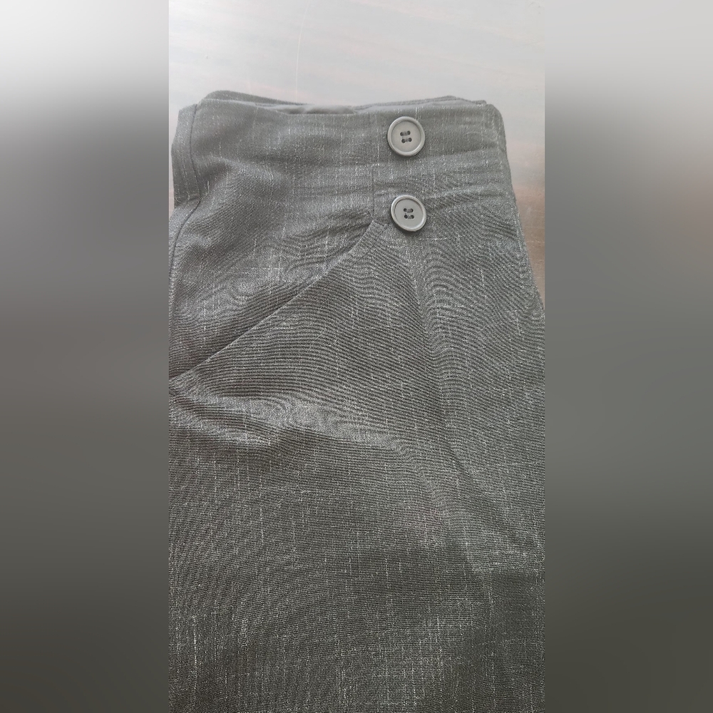 MAX STUDIO LONDON Charcoal Wide Leg Pants Size 8 - Picture 6 of 8